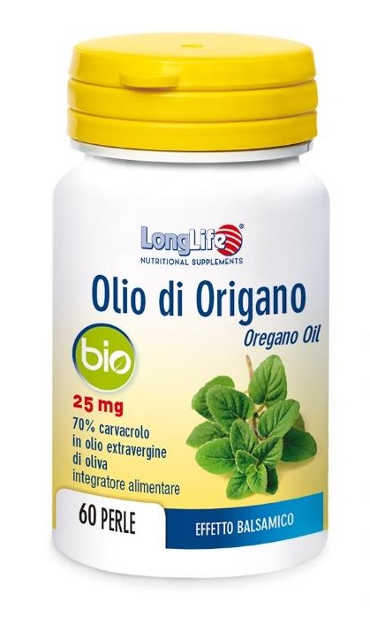 LONGLIFE OLIO ORIGANO BIO 60 PERLE DI GELATINA - farmasconti.eu