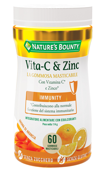 NATURE'S BOUNTY VITA-C&ZINC 60 GOMMOSE - farmasconti.eu