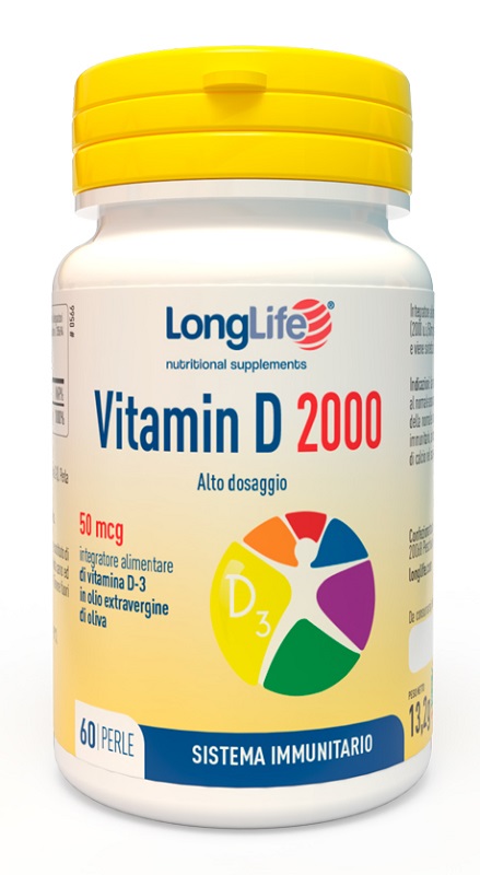 LONGLIFE VITAMIN D 2000 UI 60 PERLE - farmasconti.eu