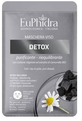 EUPHIDRA MASCHERA VISO DETOX 1 PEZZO - farmasconti.eu