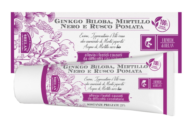 I RIMEDI DI HELAN GINKGO BILOBA MIRTILLO NERO RUSCO POMATA 75 ML - farmasconti.eu
