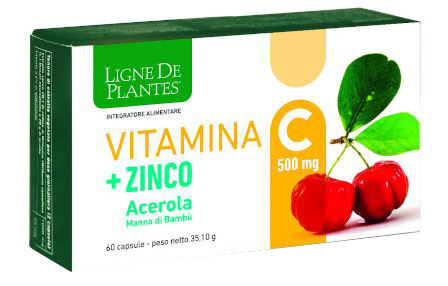 LIGNE DE PLANTES VITAMINA C 500 MG + ZINCO ACEROLA E MANNA DI BAMBU' 60 CAPSULE - farmasconti.eu