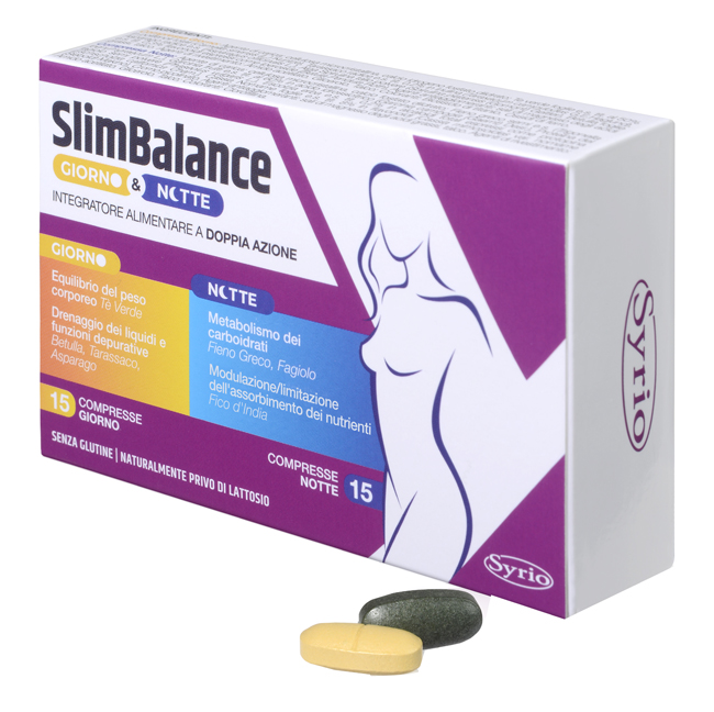 SLIM BALANCE GIORNO E NOTTE 15 COMPRESSE GIORNO 15 COMPRESSE NOTTE - farmasconti.eu