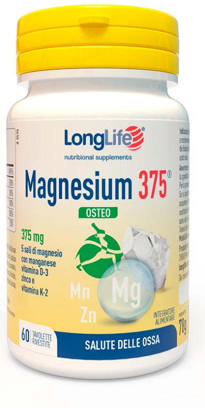 LONGLIFE MAGNESIUM 375 OSTEO 60 TAVOLETTE - farmasconti.eu
