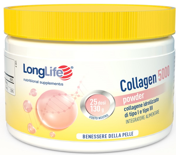 LONGLIFE COLLAGEN 5000 POWDER 130 G - farmasconti.eu