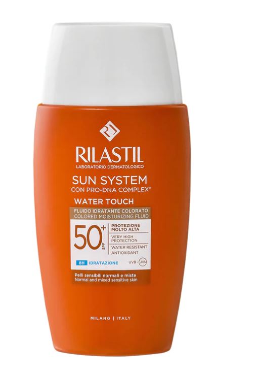 RILASTIL SUN SYSTEM WATER TOUCH COLOR FLUIDO SPF50+ 50 ML - farmasconti.eu