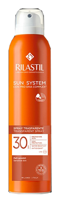 RILASTIL SUN SYSTEM TRANSPARENT SPRAY SPF30 200 ML - farmasconti.eu
