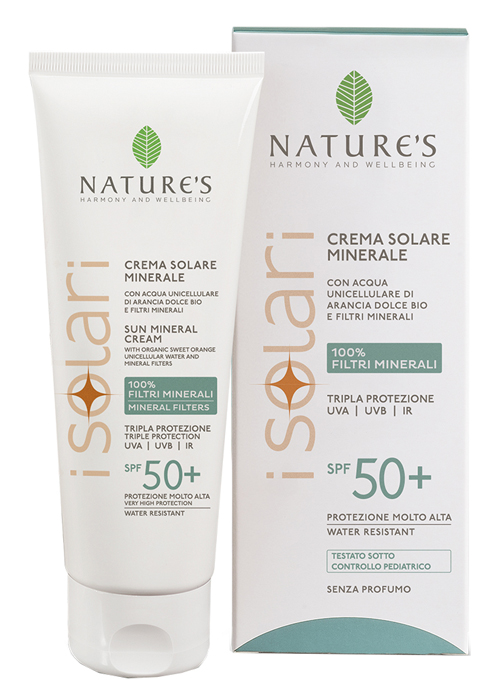 NATURE'S I SOLARI CREMA VISO CORPO MINERALE SPF50+ 100 ML - farmasconti.eu