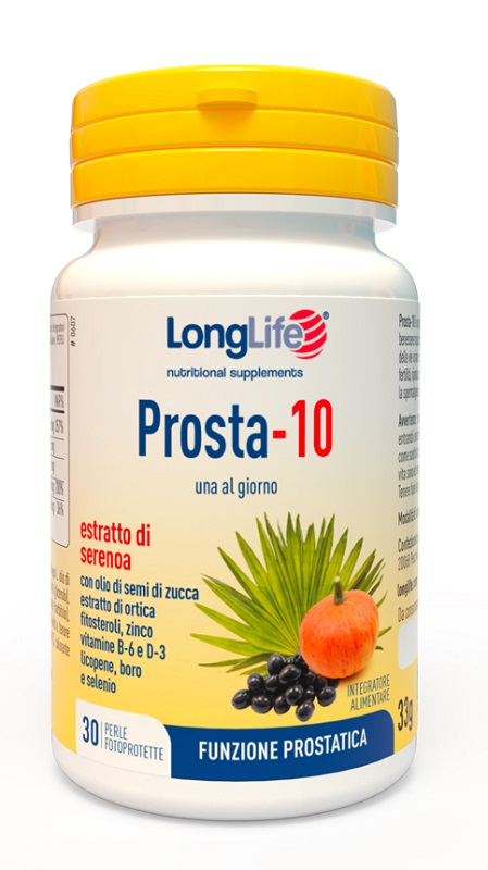 LONGLIFE PROSTA-10 30 PERLE FOTOPROTETTE - farmasconti.eu
