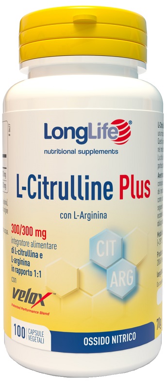 LONGLIFE L-CITRULLINE PLUS 100 CAPSULE VEGETALI - farmasconti.eu