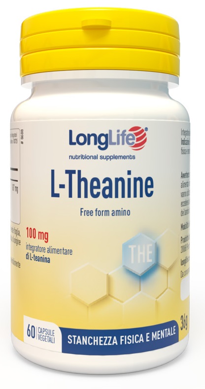 LONGLIFE L-THEANINE 60 CAPSULE VEGETALI DA 600 MG - farmasconti.eu