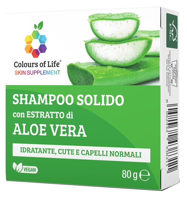 COLOURS OF LIFE ALOE SHAMPOO SOLIDO 80 G - farmasconti.eu