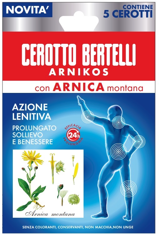 BERTELLI CEROTTO ARNIKOS CON ARNICA MONTANA 5 PEZZI - farmasconti.eu