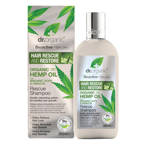 DR ORGANIC HEMP OIL OLIO DI CANAPA RESCUE SHAMPOO RIPARATORE 265 ML - farmasconti.eu