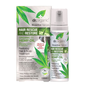 DR ORGANIC HEMP OIL OLIO DI CANAPA HAIR SCALP TREATMENT MOUSSE CAPELLI RISTRUTTURANTE 150 ML - farmasconti.eu