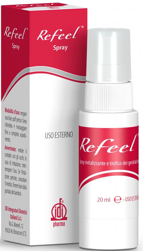 REFEEL SPRAY RIVITALIZZANTE E TROFICO DEI GENITALI ESTERNI FEMMINILI 20 ML - farmasconti.eu
