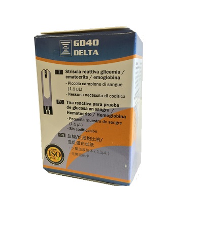 STRISCE MISURAZIONE GLICEMIA BRUNO GD40 DELTA 25 PEZZI - farmasconti.eu