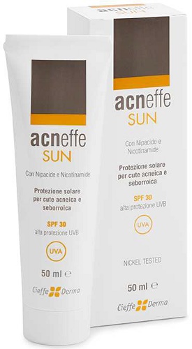 ACNEFFE SUN SPF 30 ALTA PROTEZIONE UVB PER CUTE ACNEICA E SEBORROICA 50 ML - farmasconti.eu
