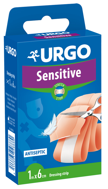CEROTTO DA TAGLIARE URGO SENSITIVE STRETCH MT 1 X 6 CM - farmasconti.eu