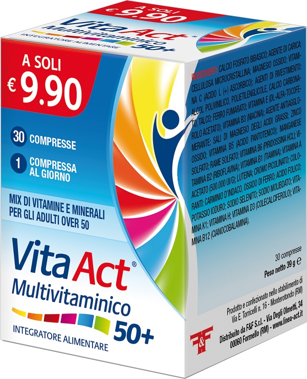 VITA ACT MULTIVITAMINICO 50+ 30 COMPRESSE - farmasconti.eu