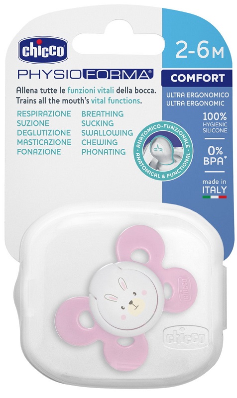 CHICCO SUCCHIETTO COMFORT GIRL IN SILICONE 2-6 MESI 1 PEZZO - farmasconti.eu