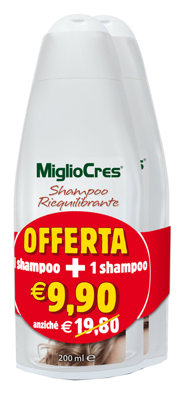 MIGLIOCRES SHAMPOO RIEQUILIBRANTE BIPACK 200 ML - farmasconti.eu