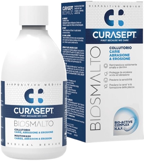 CURASEPT BIOSMALTO COLLUTORIO CARIE ABRASIONE&EROSIONE 300 ML - farmasconti.eu