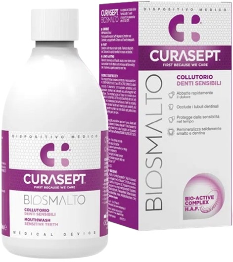CURASEPT BIOSMALTO COLLUTORIO DENTI SENSIBILI 300 ML - farmasconti.eu