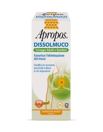 APROPOS DISSOLMUCO SCIROPPO ADULTI E BAMBINI 230 G - farmasconti.eu