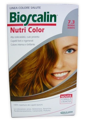 BIOSCALIN NUTRI COLOR 7,3 BIONDO DORATO SINCROB 124 ML - farmasconti.eu