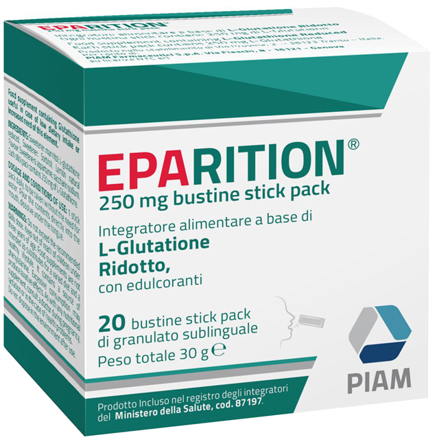 EPARITION 20 BUSTINE STICK PACK DA 250 MG DI GRANULATO SUBLINGUALE - farmasconti.eu
