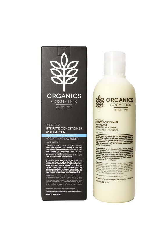 ORGANICS COSMETICS HYDRATE CONDITIONER WITH YOGURT AND LAVENDER 250 ML - farmasconti.eu