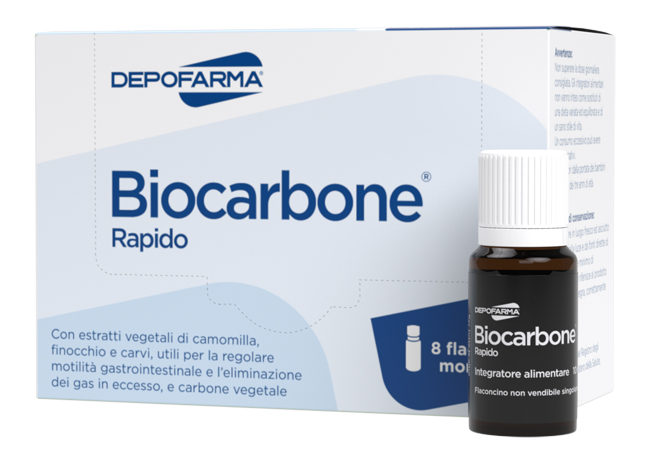 BIOCARBONE RAPIDO 8 FLACONCINI - farmasconti.eu