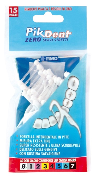 PIKDENT ZERO SPAZI STRETTI 15 FORCELLE INTERDENTALI - farmasconti.eu