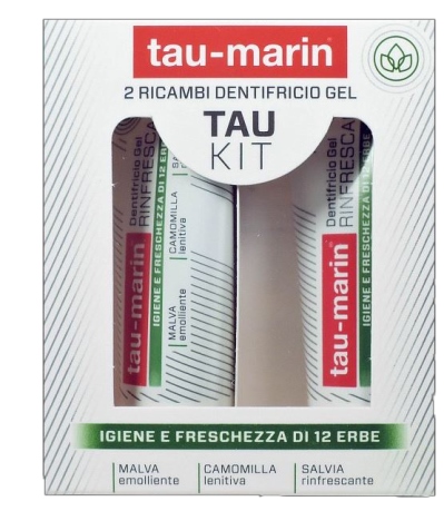 TAU MARIN DENTIFRICIO RINFRESCANTE RICARICA TAU KIT 2X20ML - farmasconti.eu