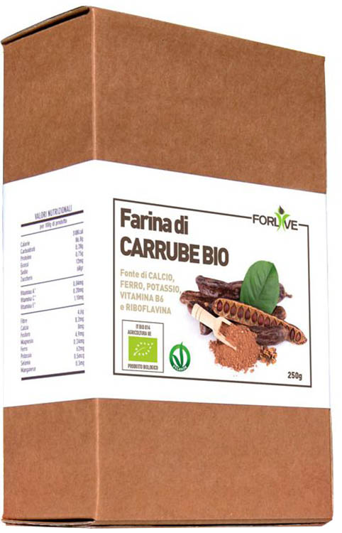 FARINA DI CARRUBE BIO 250 G - farmasconti.eu
