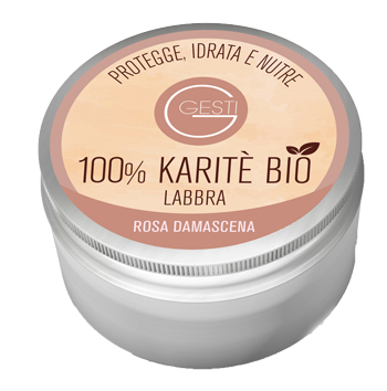 GESTI 100% KARITE' BIO 10 ML ROSA DAMASCENA LABBRA - farmasconti.eu