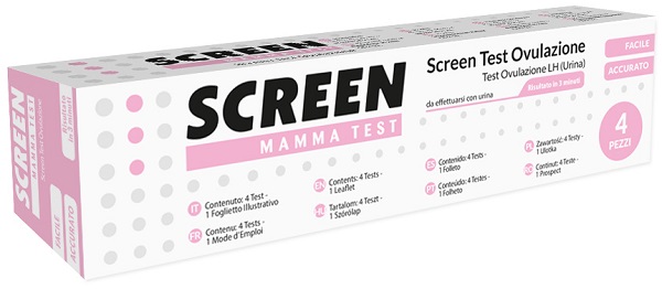 SCREEN TEST RAPIDO OVULAZIONE SCREEN 4 PEZZI - farmasconti.eu