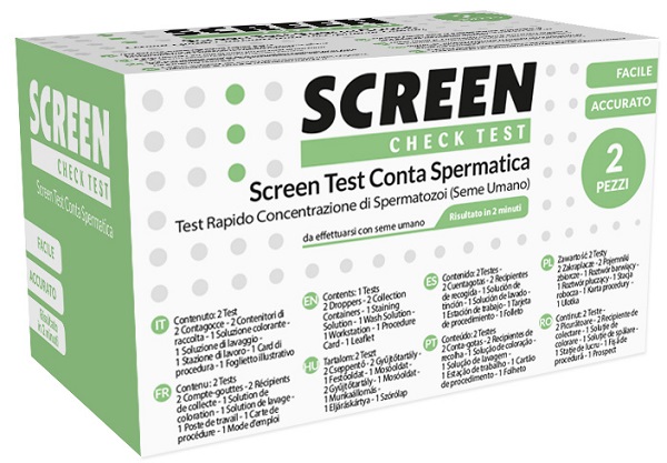 SCREEN TEST CONTA SPERMATICA SCREEN 2 PEZZI - farmasconti.eu