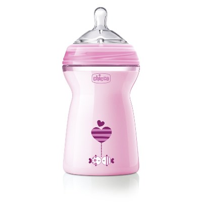 CHICCO BIBERON NATFEEL 6M+ GIRL 330 ML - farmasconti.eu