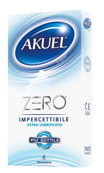 PROFILATTICO AKUEL ZERO EXTRALUBRIFICATO BOX DA 6 PEZZI - farmasconti.eu