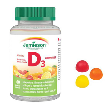 JAMIESON VITAMINA D GUMMIES 1000 60 CARAMELLE GOMMOSE - farmasconti.eu