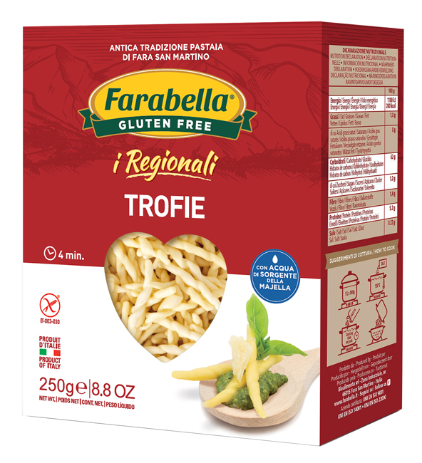 FARABELLA TROFIE I REGIONALI PASTA FRESCA STABILIZZATA 250 G - farmasconti.eu