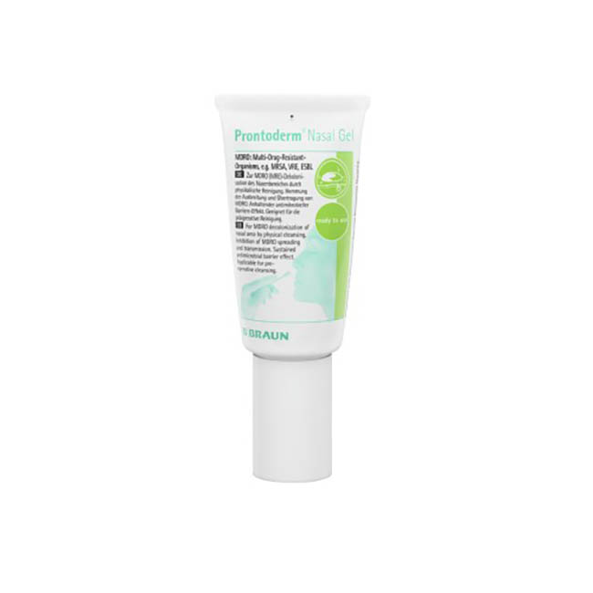 GEL ANTIMICROBICO PRONTODERM NASAL GEL PER DECONTAMINAZIONE/DECOLONIZZAZIONE DEI VESTIBOLI NASALI IN TUBO 30 ML - farmasconti.eu