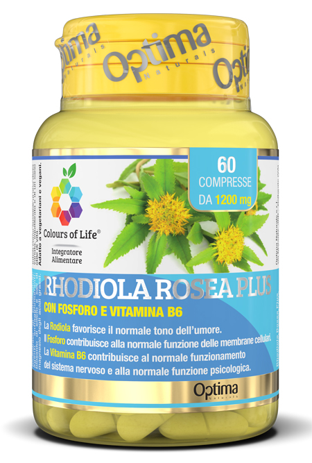 COLOURS OF LIFE RHODIOLA ROSEA PLUS 60 COMPRESSE 1200 MG - farmasconti.eu