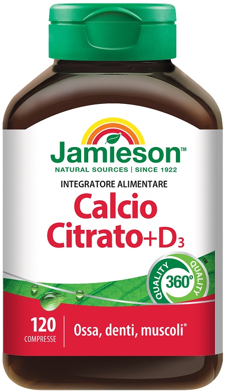 JAMIESON CALCIO CITRATO + D3 120 COMPRESSE - farmasconti.eu