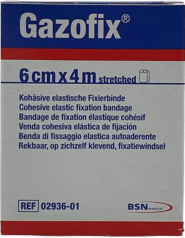 BENDA ELASTICA AUTOADESIVA GAZOFIX 6X400 CM - farmasconti.eu