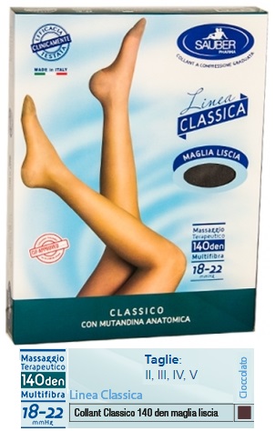 SAUBER CLASSICO COLLANT 140 DENARI MAGLIA LISCIA CIOCCOLATO 5 - farmasconti.eu