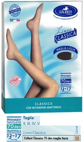 SAUBER CLASSICO COLLANT 70 DENARI MAGLIA LISCIA CAMEL 2 - farmasconti.eu