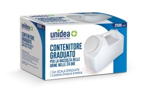 CONTENITORE PER LA RACCOLTA DELLE URINE UNIDEA NELLE 24 ORE 2500 ML - farmasconti.eu